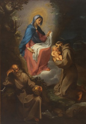 The Virgin and Child Appearing to St. Francis of Assisi, Francesco Vanni, ARSH 1599