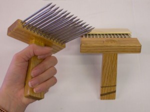 A wool comb.