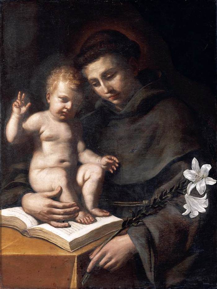 Saint Anthony of Padua with the Infant Christ, by Guercino, ARSH 1656, Bologna,