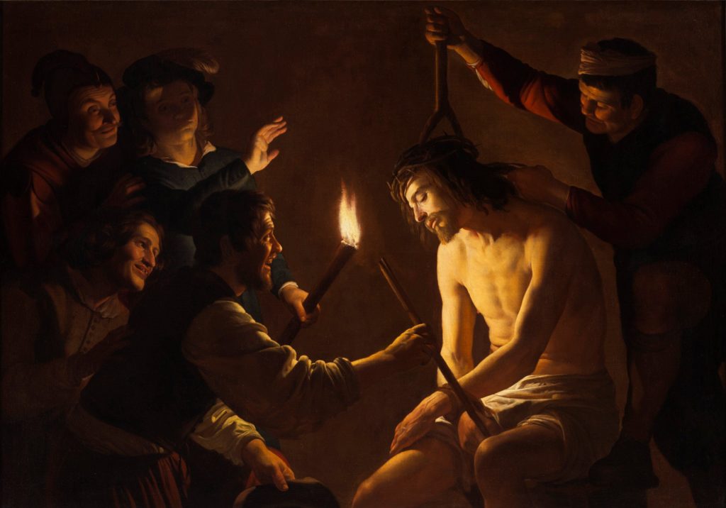 Gerrit van Honthorst, Christ Crowned with Thorns, ARSH 1617,  Los Angeles County Museum of Art.